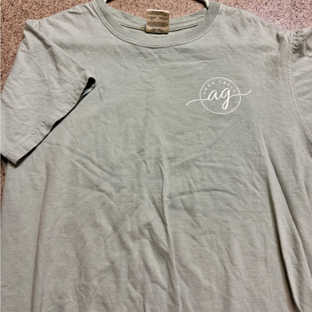 Anna Grace Comfort Color Green Short Sleeve Tee